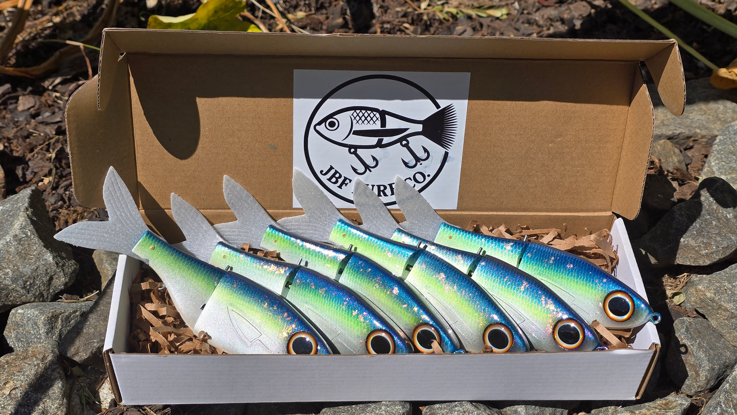 7” Switchblade - Jointed Glide Bait – Smexy Shad | JBF Lure Co.
