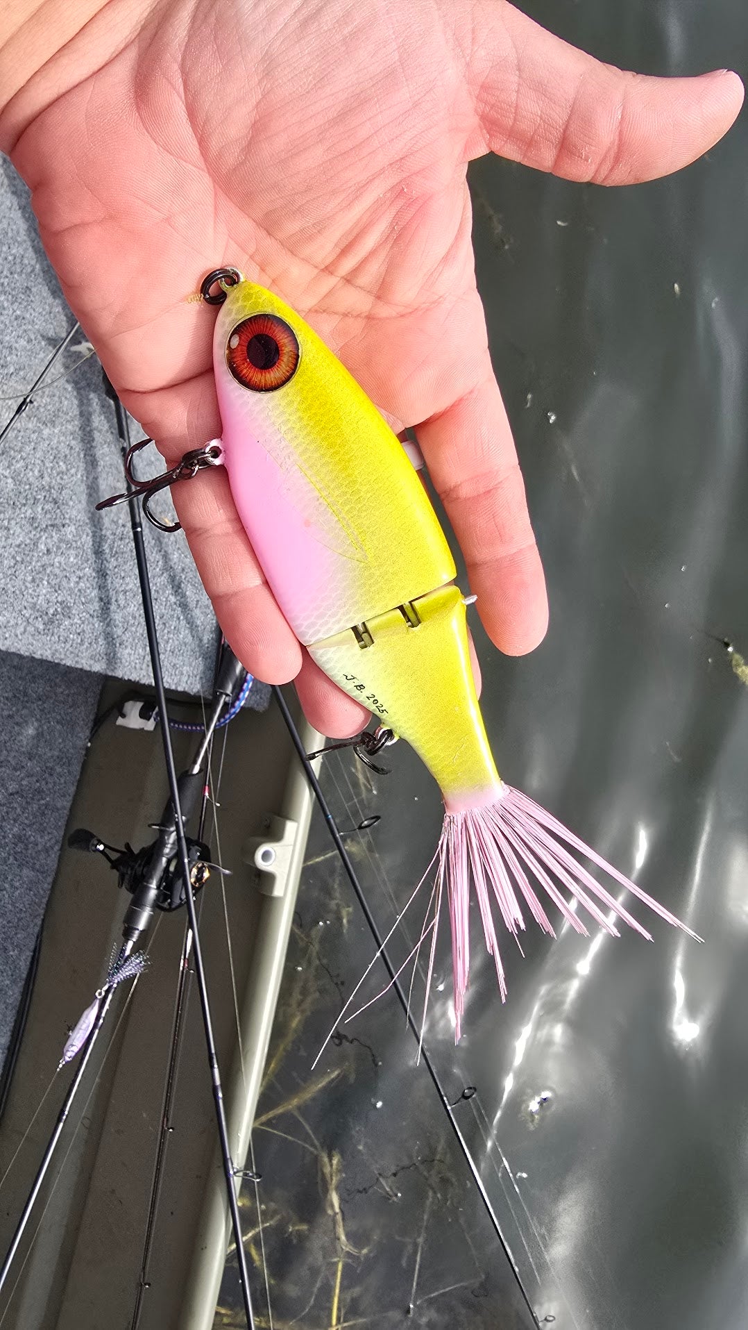 7” Switchblade - Jointed Glide Bait –  Pink Lemonade | JBF Lure Co.