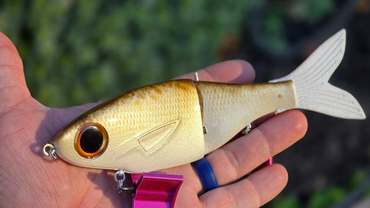 7” Switchblade - Jointed Glide Bait –   Hot Blonde | JBF Lure Co.