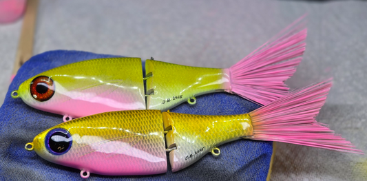 7” Switchblade - Jointed Glide Bait –  Pink Lemonade | JBF Lure Co.